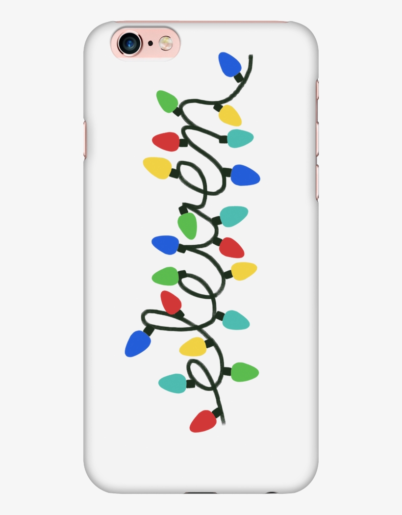Eleven Christmas Lights Phone Case Inspired By Stranger - Tasse Des Lit-elf, transparent png