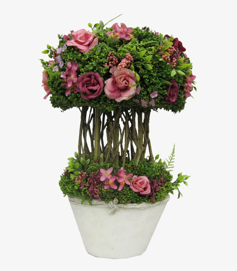 Flower Express Roses With Gyps On Lace Planter Table - Bouquet, transparent png