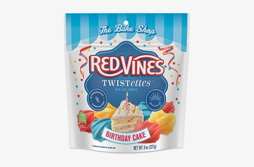Red Vines Birthday Cake Twistettes Licorice Candy - Red Vines Birthday Cake Twistettes, transparent png
