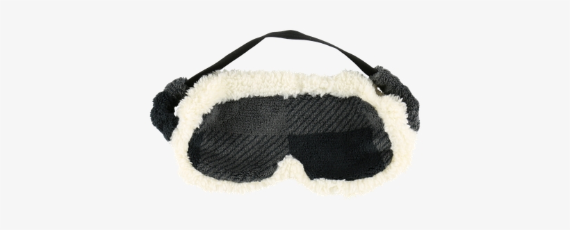 Grey Plaid Sherpa Sleep Mask - Blindfold, transparent png