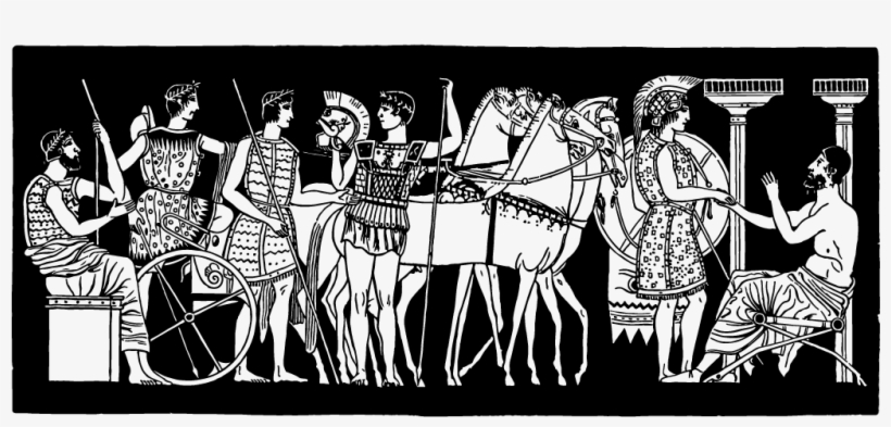 Departure Of Achilles Mythology 4dogarts Illustration - Achilles In Ancient Greek Art, transparent png