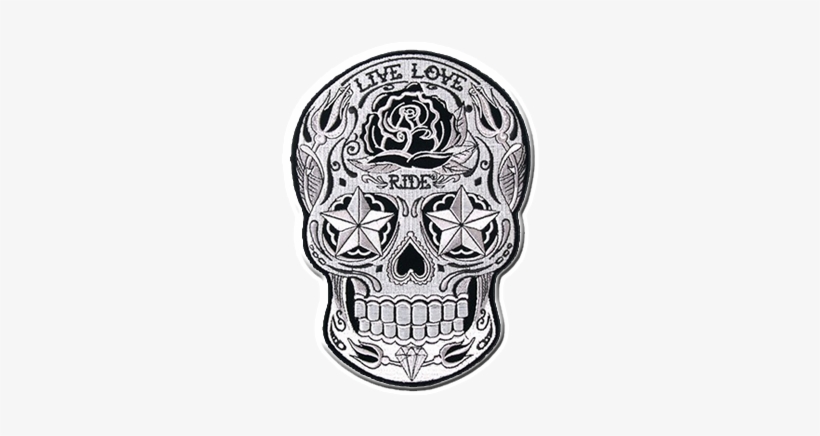 Vxbcegq - Hot Leathers Sugar Skull Patch, transparent png