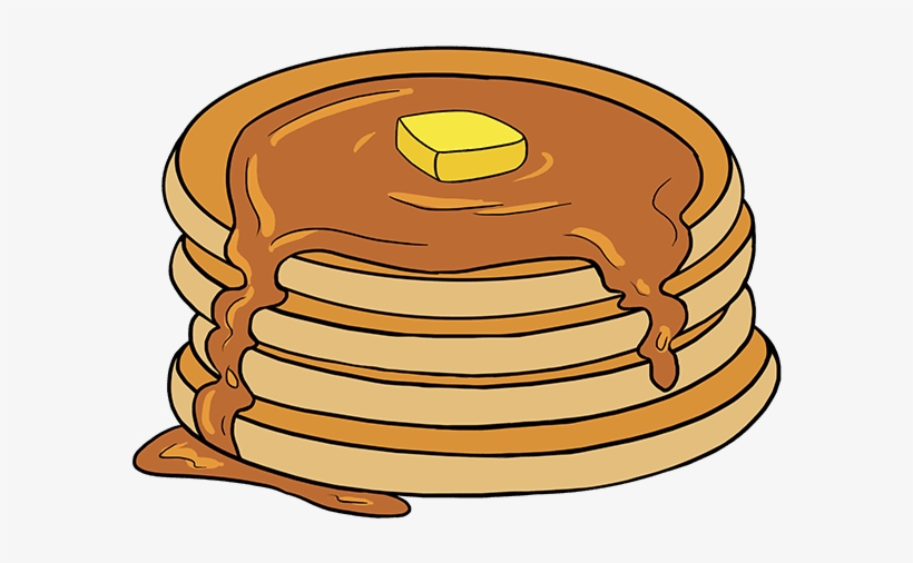 How To Draw Pancakes - Draw Pancakes, transparent png