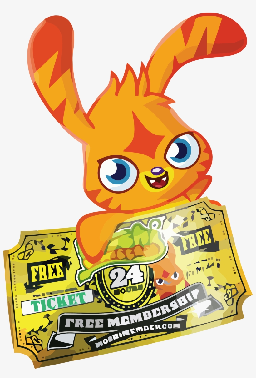 Katsuma Gold Ticket Clipart Png - Moshi Membership Codes 2017, transparent png