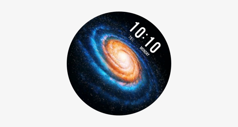 Galaxia Watch Face Preview, transparent png