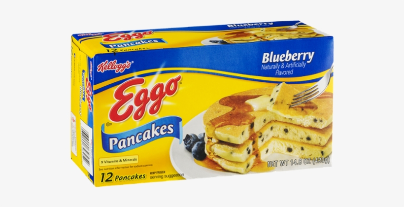 Kellogg's Eggo Blueberry Pancakes, transparent png