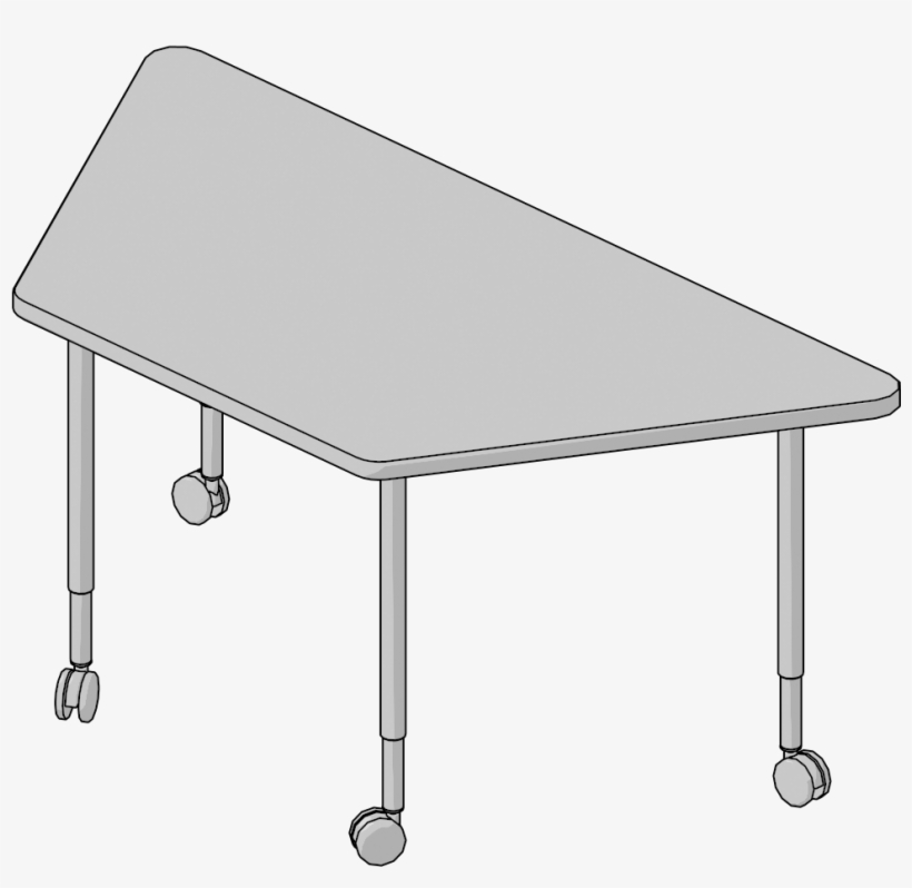 Table-trapezoid 30x62,pin Height Adj - Coffee Table, transparent png