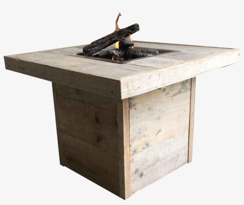 Enjoy Vuurtafel Leaf Oud Steigerhout, transparent png