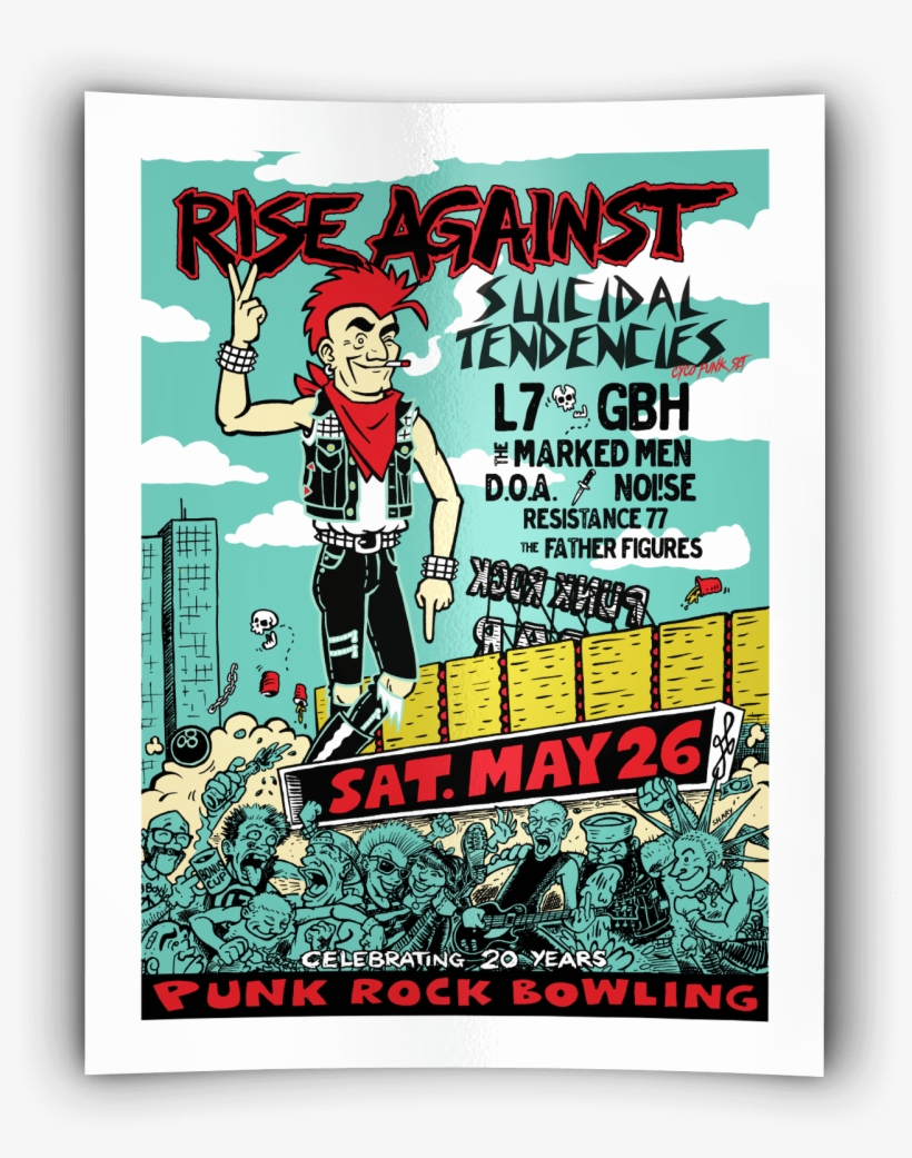 Saturday Festival Poster By Chris Shary - Suicidal Tendencies, transparent png