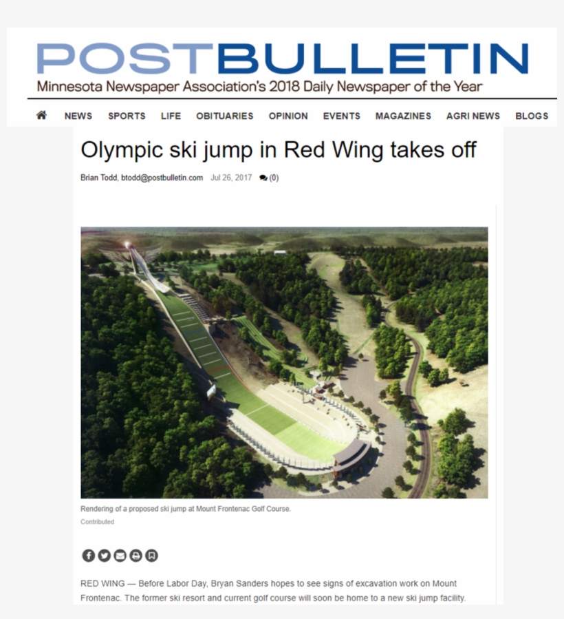 Post Bulletin July 26 2017 - Copper Peak Ski Jump, transparent png