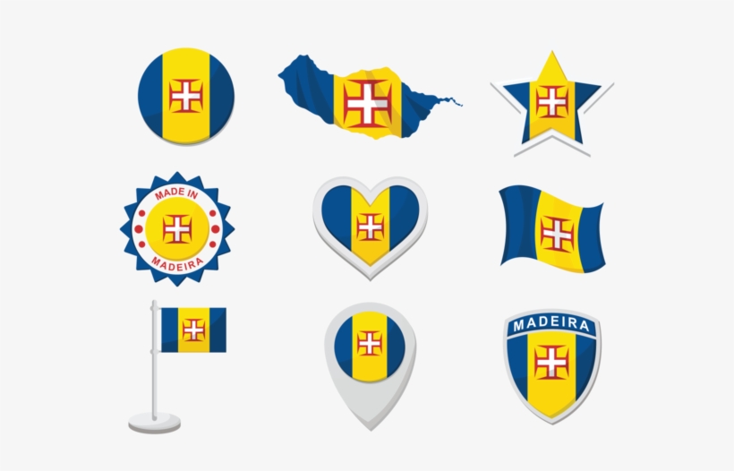 Madeira Icons Vector - Madeira Flag Png, transparent png