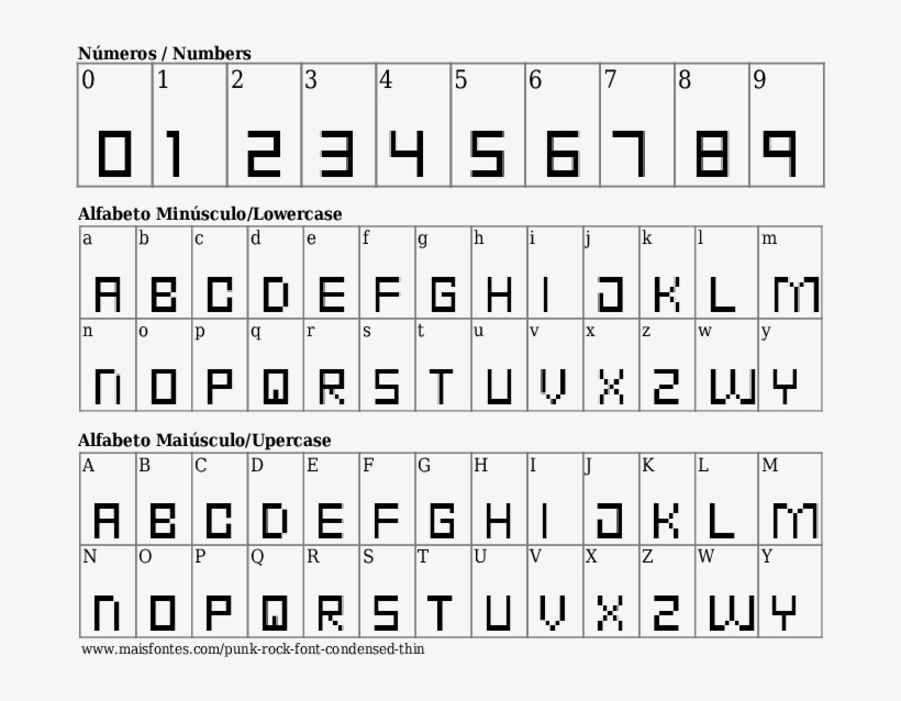 Font Details Punk Rock Font Condensed Thin - Fonte Com Os Cantos Arredondados, transparent png