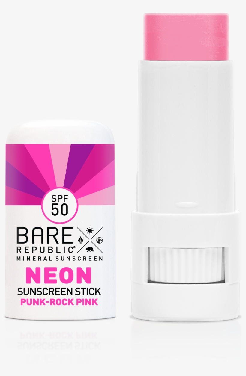 Mineral Spf 50 Neon Sunscreen Stick, transparent png