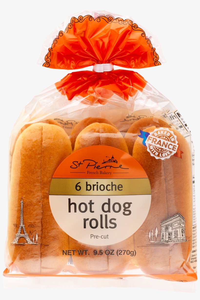 Egg And Milk - Hot Dog Brioche Bun, transparent png