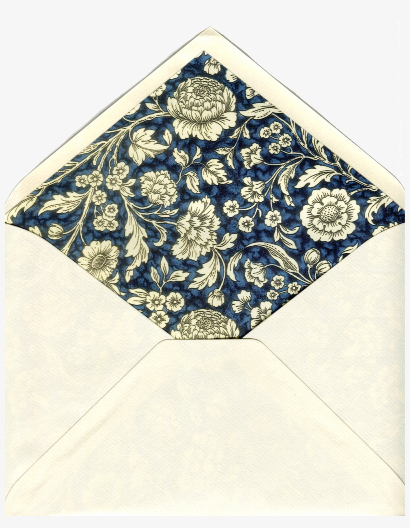 Sobre Flores Beige Con Fondo Azul - Paper, transparent png