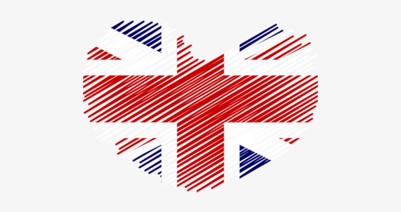 United Kingdom Heart Flag - Flag, transparent png