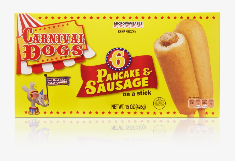 Corn Dogs, Mini Corn Dogs, And Pancakes N' Sausage - Fast Food, transparent png
