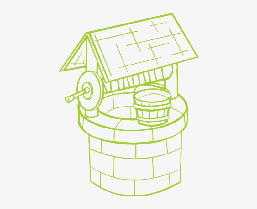 Water Wells - Well Clip Art Black And White, transparent png