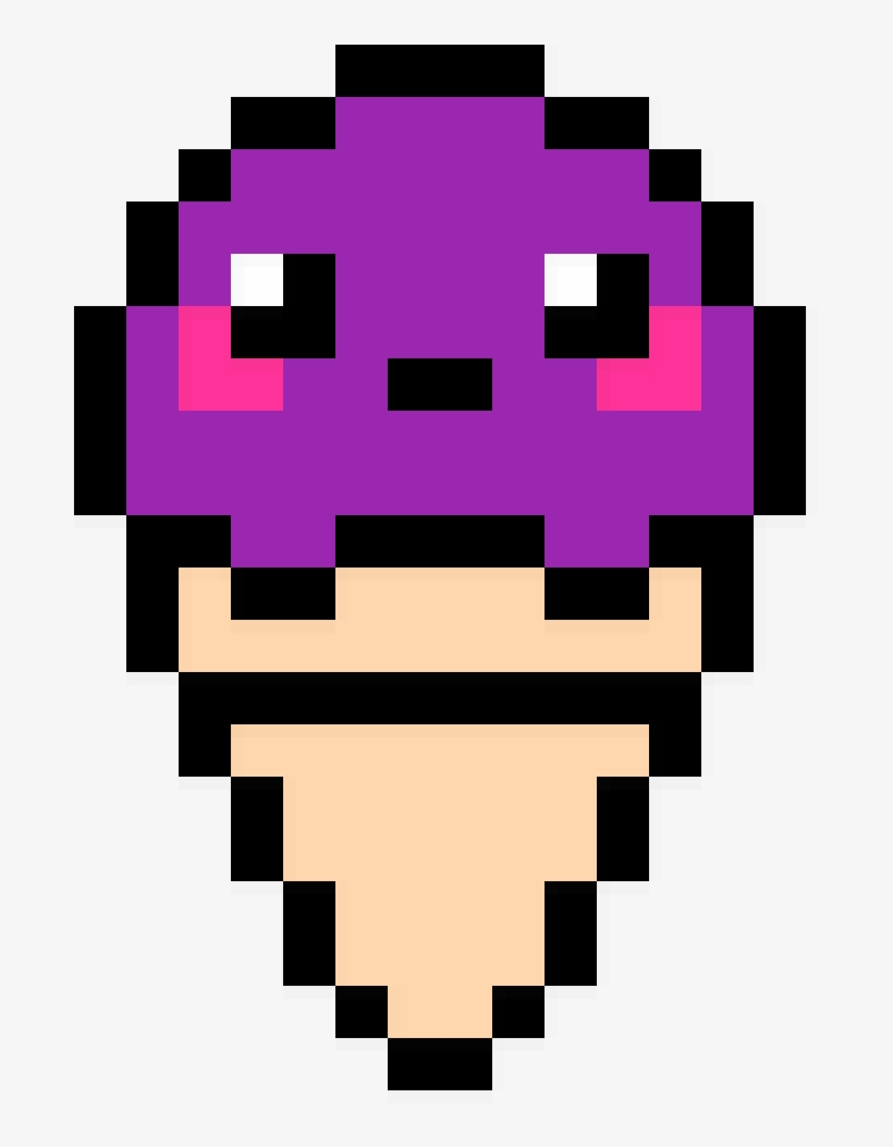 Sorvete - Pixel Art Ice Cream Cone, transparent png