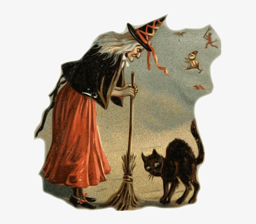 Witches With Black Cats, transparent png