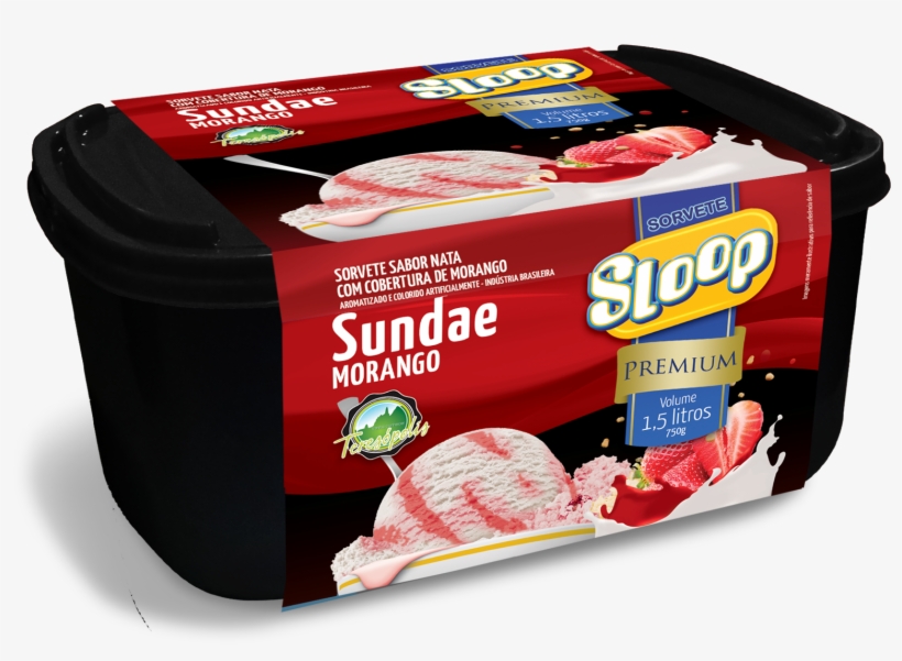 Sorvet Sloop Sabores 1l, transparent png