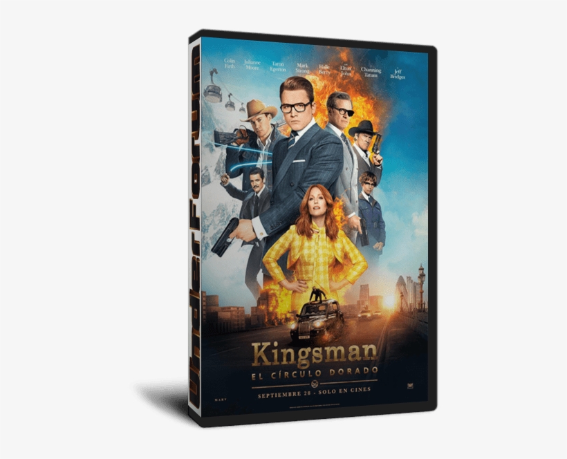 Carátula Box - Kingsman El Círculo Dorado Dvd, transparent png