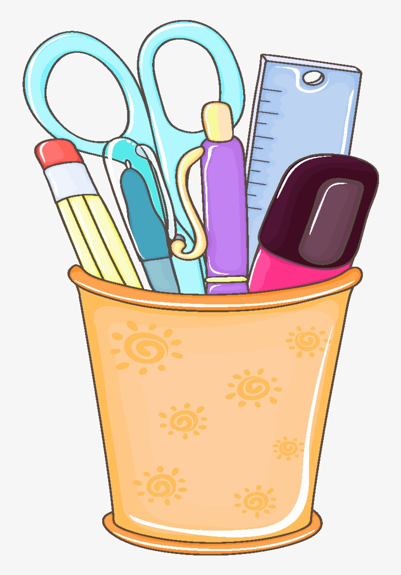 Útiles Escolares En El Titular De La Pluma Del Vector - Euclidean Vector, transparent png