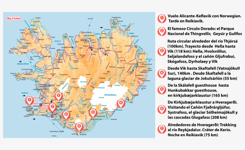 Recorrido Y Escalas En Una Semana Por El Sur De Islandia - Iceland, transparent png