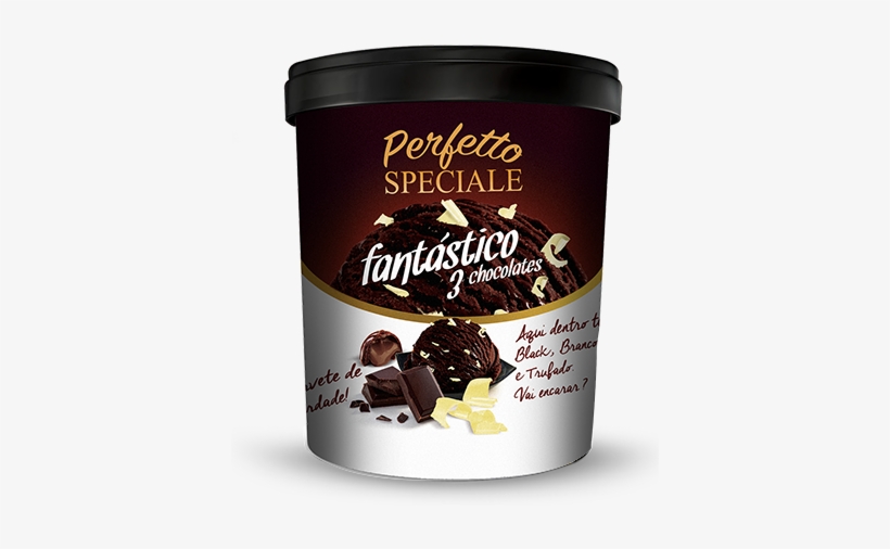 Sorvete Speciale Fantástico 3 Chocolates - Sorvete Perfetto É Bom, transparent png