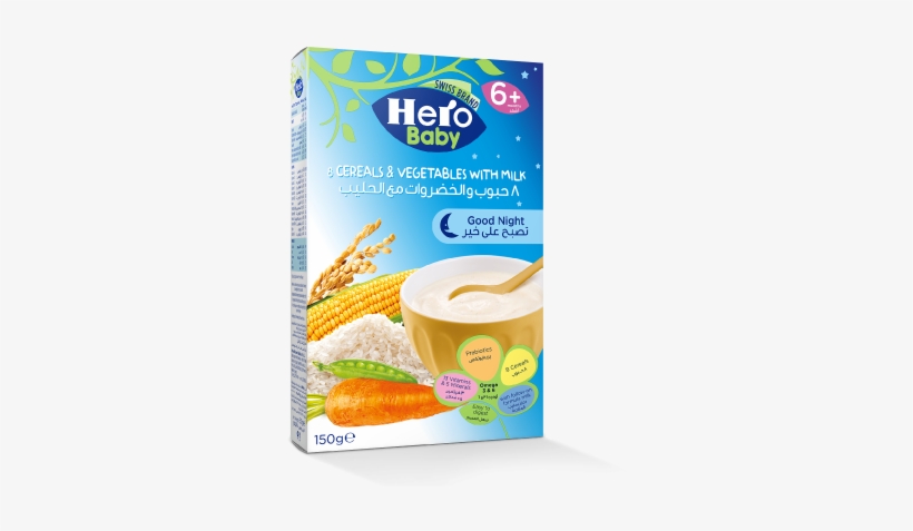 8 Cereals & Vegetables With Milk - Hero Baby, transparent png