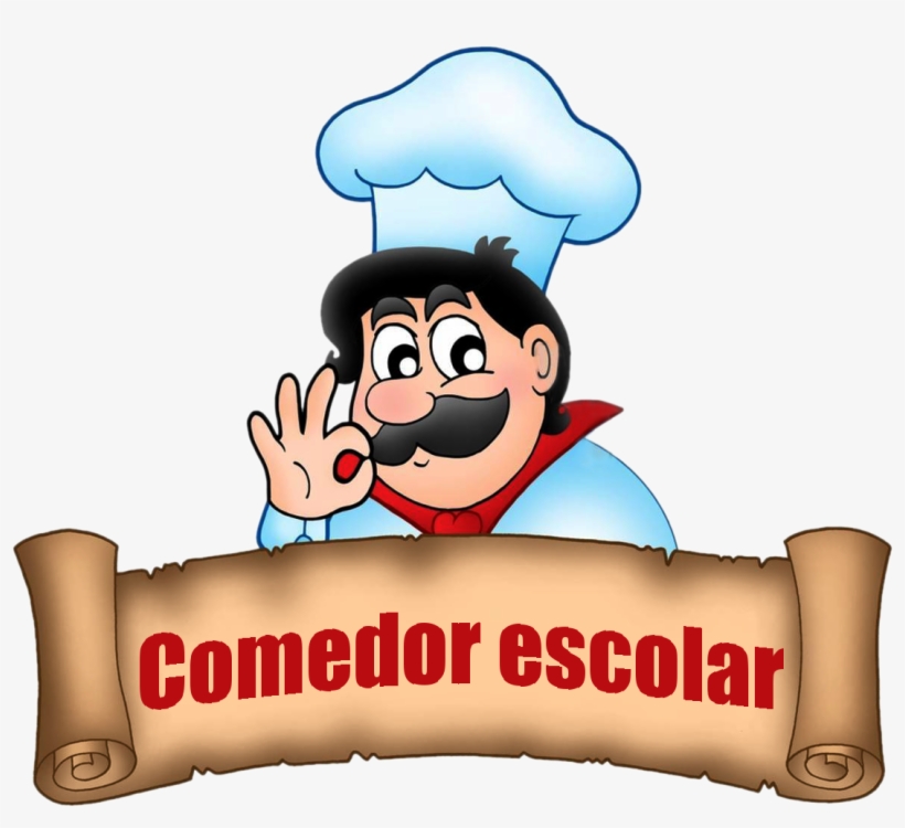 Menú Comedor - Cartoon Chef, transparent png