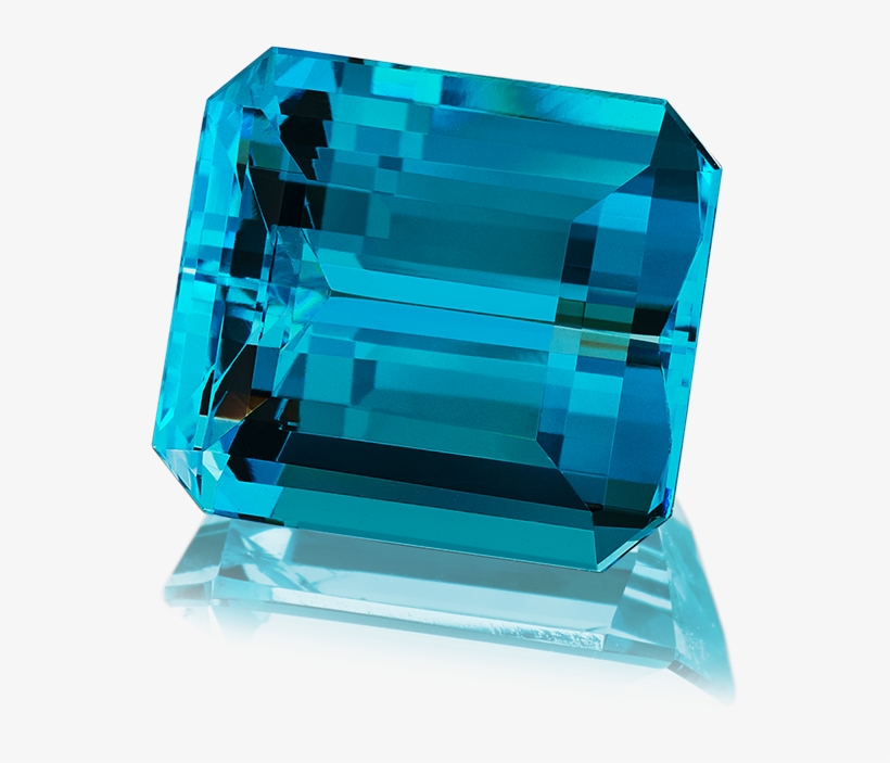 Deep Blue Santa Maria Aquamarine From Brazil In Emerald - Crystal, transparent png