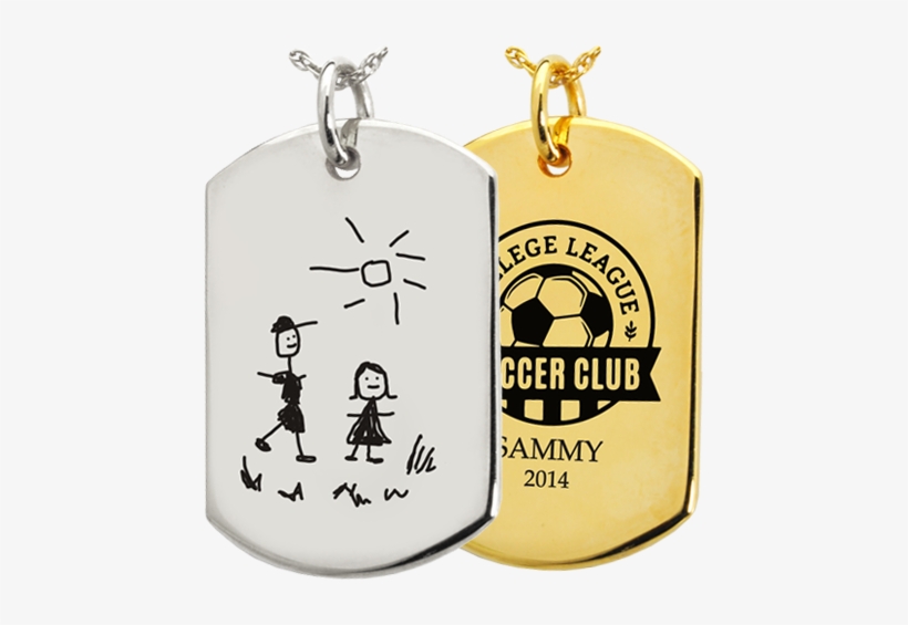 Wholesale Personalized Dog Tag Jewelry Front Drawing, - Baby Handprint On Dog Tag Keepsake, transparent png