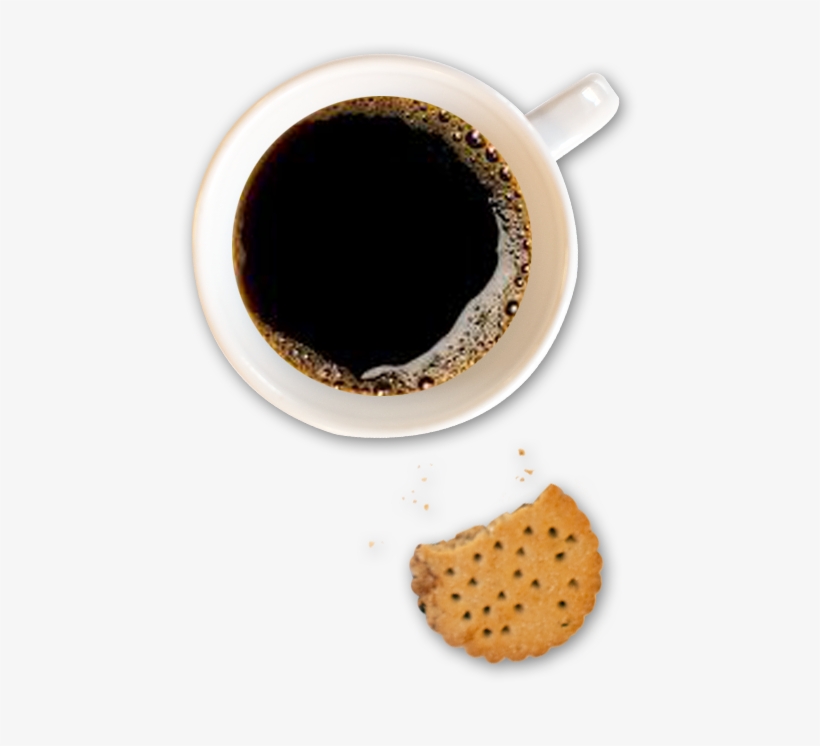 From The Heart Brochures Coffee And Biscuit - Caffè Png Top View, transparent png