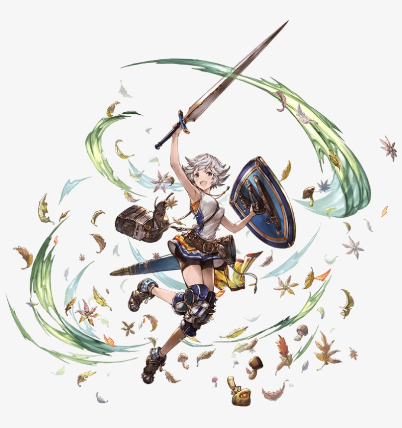 Belt Dress Farrah Full Body Granblue Fantasy Grey Eyes - 法拉 Gbf, transparent png