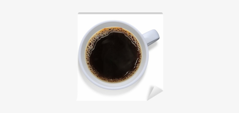 Top View Of A Cup Of Coffee, Isolate On White Wall - Tazza Vista Dall Alto, transparent png