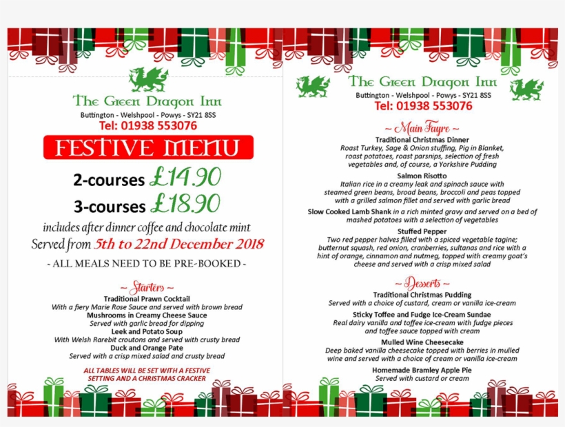 Christmas Menu - Christmas Day, transparent png