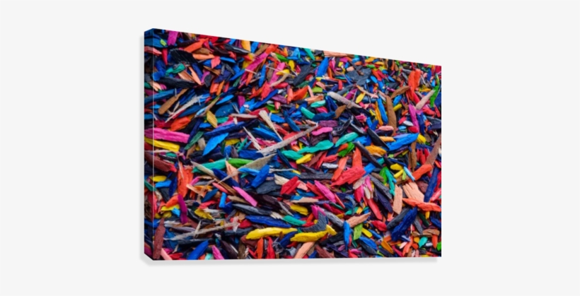 Colorful Wood Shavings Canvas Print - Printing, transparent png