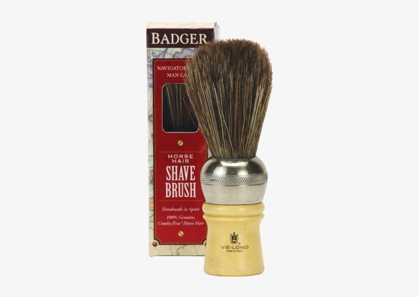 Vie-long Cachurro Horse Hair Shaving Brush - Badger Balms - After-shave Face Oil - Navigator Class, transparent png