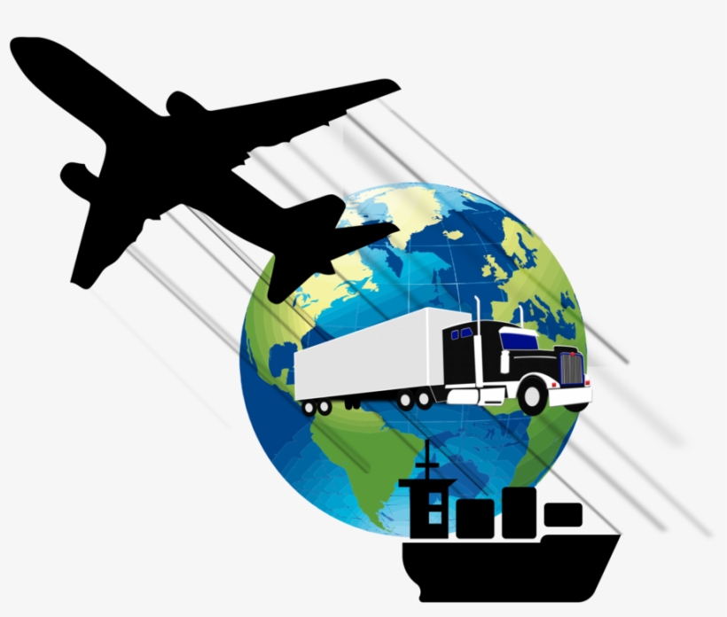 Airplane Fixed-wing Aircraft Jet Aircraft Cargo - Imprinted Globe Luggage Tag, transparent png