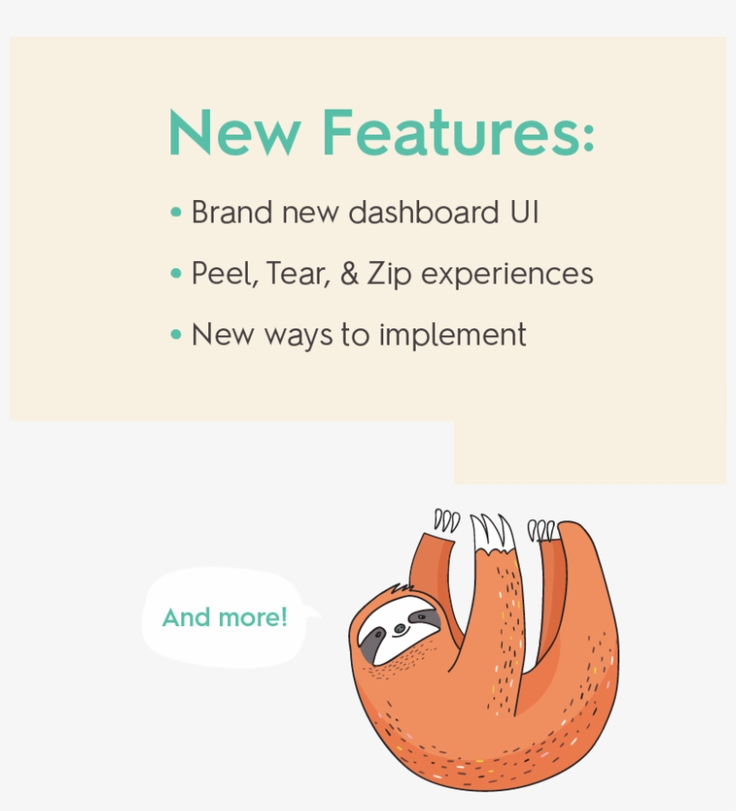 Please Finish Interacting With The Experience To Print - My Big Fat Journal Notebook Cute Sloth Hanging From, transparent png