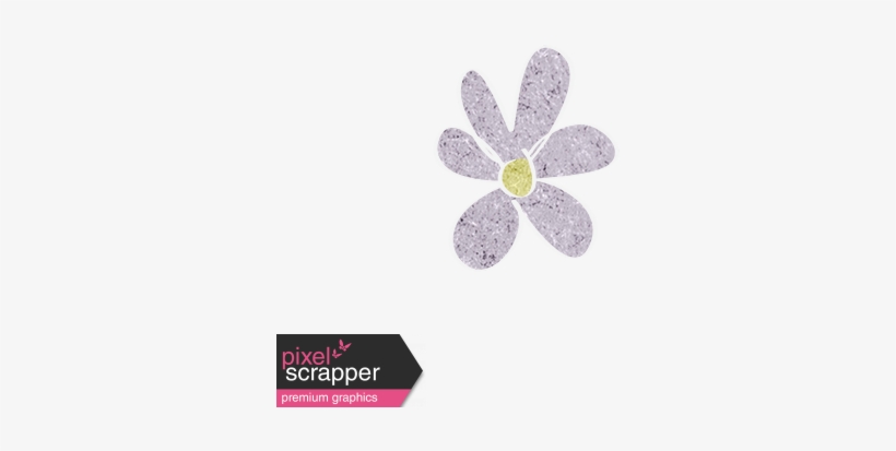 Lavendar Cardstock Flower - Digital Scrapbooking, transparent png