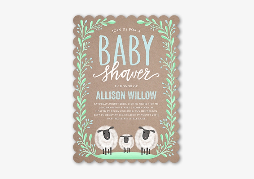 Laurel Arrival Boy Baby Shower Invitation - Baby Shower, transparent png