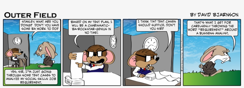 Business Analyst Comic Strip, transparent png