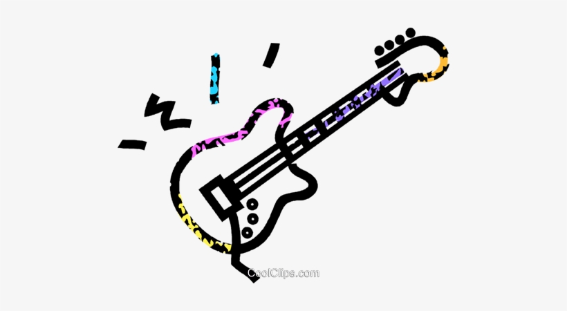 Guitarra Eléctrica Libres De Derechos Ilustraciones - Rock Guitar Clipart, transparent png
