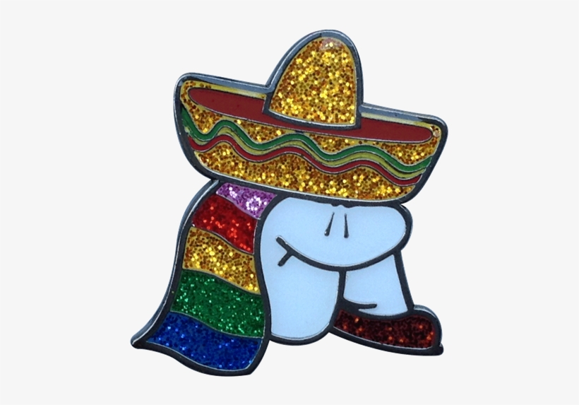Mexican Sombrero Man Siesta Ball Marker - Readygolf - Mexican Sombrero Man Siesta Ball Marker, transparent png