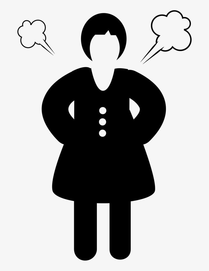 Angry Woman - - Icon Angry Woman Png, transparent png