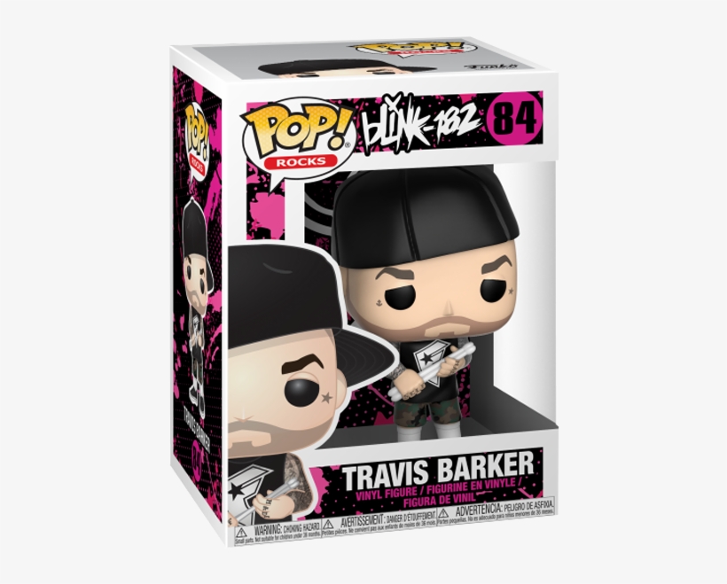 Travis Barker Pop Vinyl Figure - Funko Pop Blink 182, transparent png