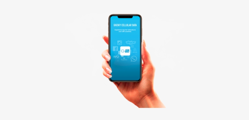 Hand With App 1 - Gigsky, transparent png