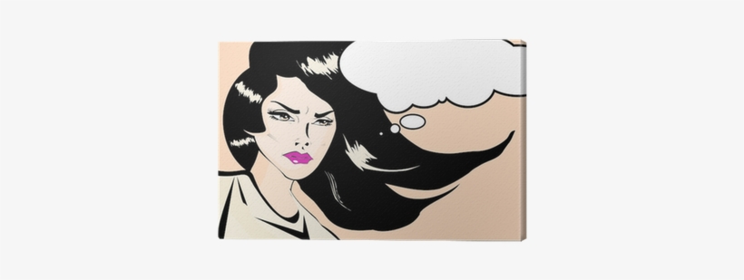 Retro Looking Angry Woman Vintage Clipart Collection - Clip Art, transparent png